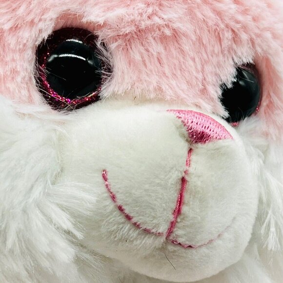 Sugarloaf Kellytoy Bunny Plush Pink Rabbit Carrot Feet Easter Pink Eyes Stuffed - Picture 2 of 11
